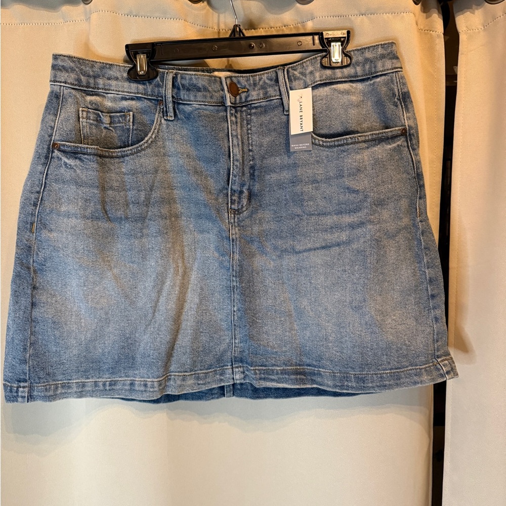 Lane Bryant Denim Mini Skirt